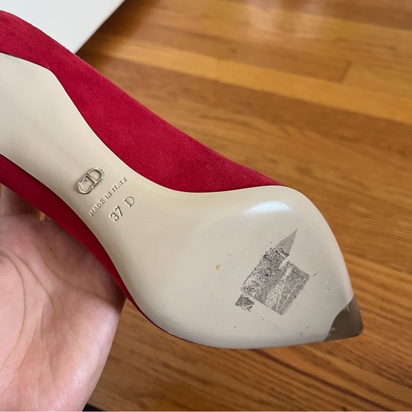 Christian Dior red suede pumps - Picture 6 of 6